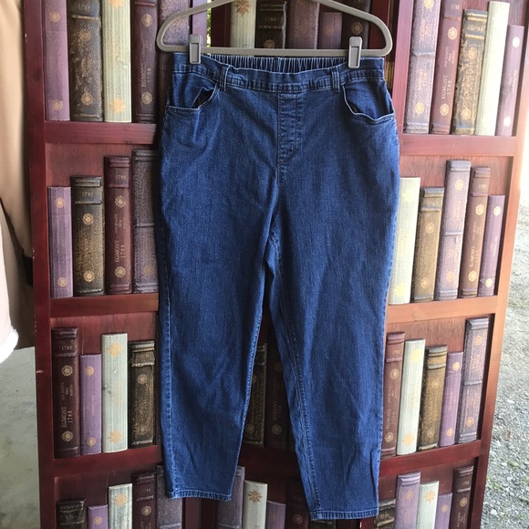 Denim & Company Stretch Jean Jeggings. Size Large Petite. - Picture 6 of 8